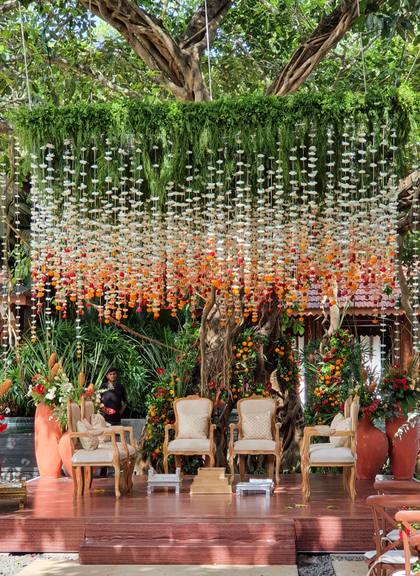 Backdrop and Stage — Wedding decor — Alila Diwa Goa